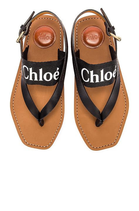 chloe replica sandals|chloe woody sandals outfit black.